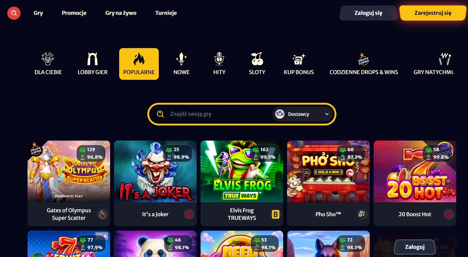 popularne sloty